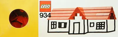 LEGO Basic 934 Roof Bricks, 45° set