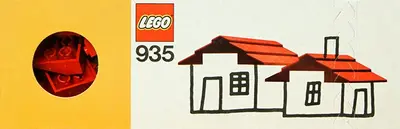 LEGO Basic 935 Roof Bricks, 33° set