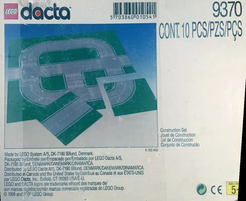 LEGO Dacta 9370 Road Plates set