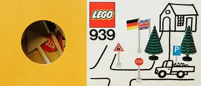 LEGO Basic 939 Flags, Trees and Road Signs set