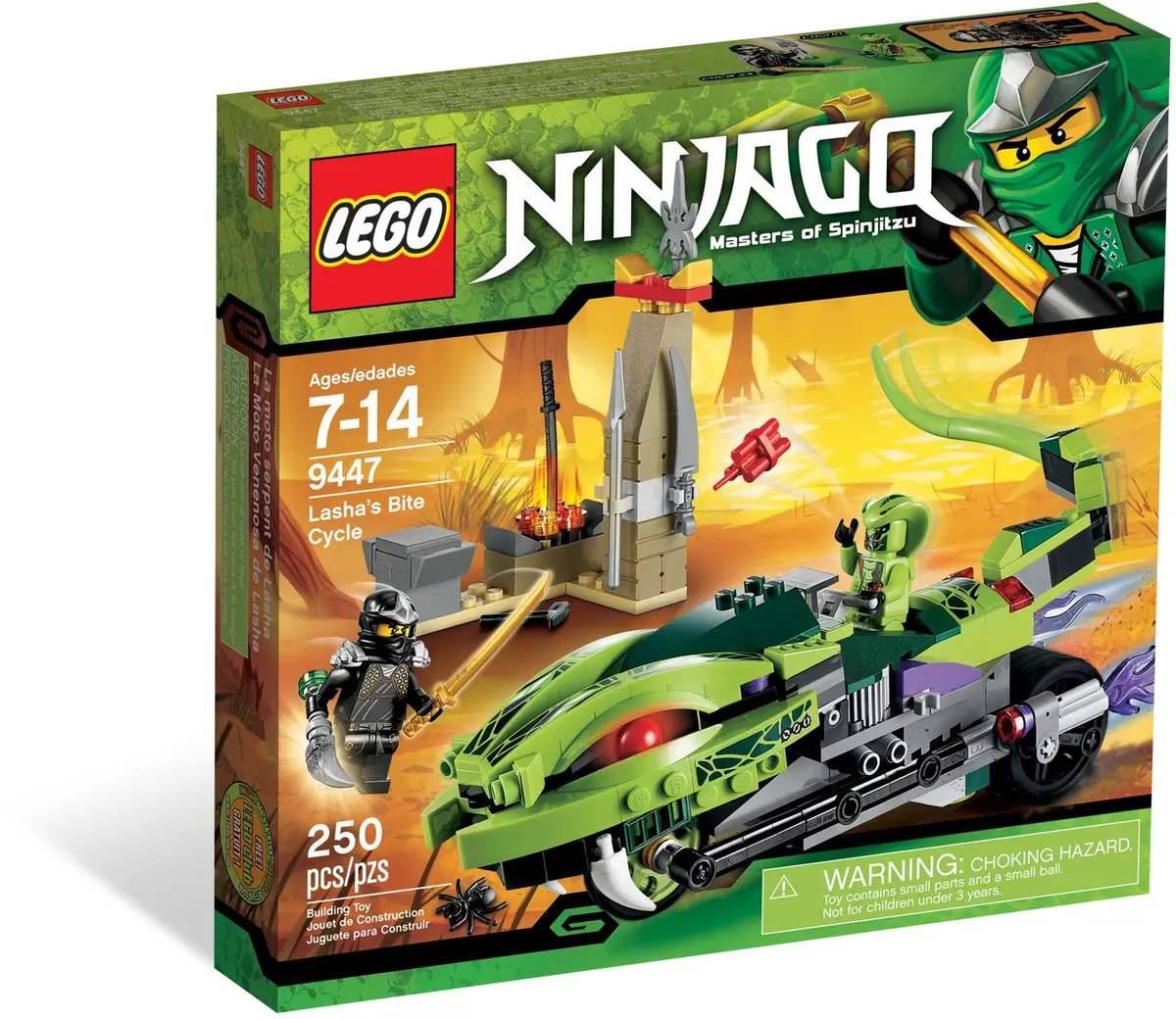 LEGO Ninjago 9447 Lasha's Bite Cycle set, image 2