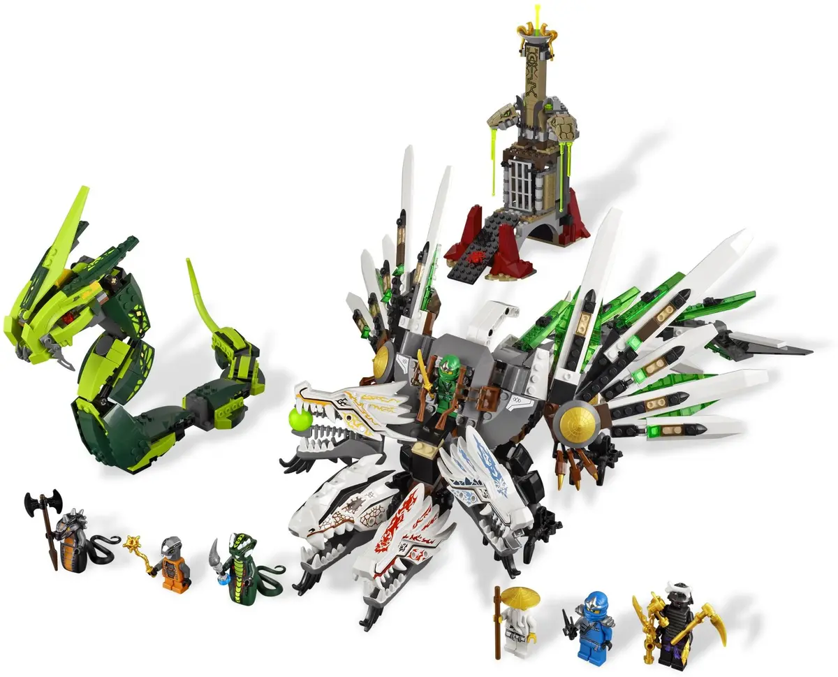 LEGO Ninjago 9450 Epic Dragon Battle set