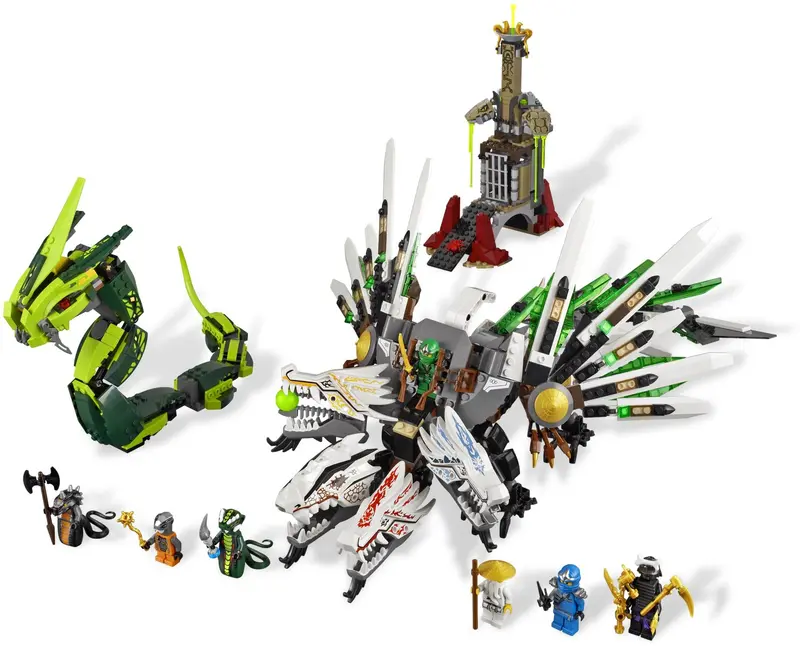 LEGO Ninjago 9450 Epic Dragon Battle set