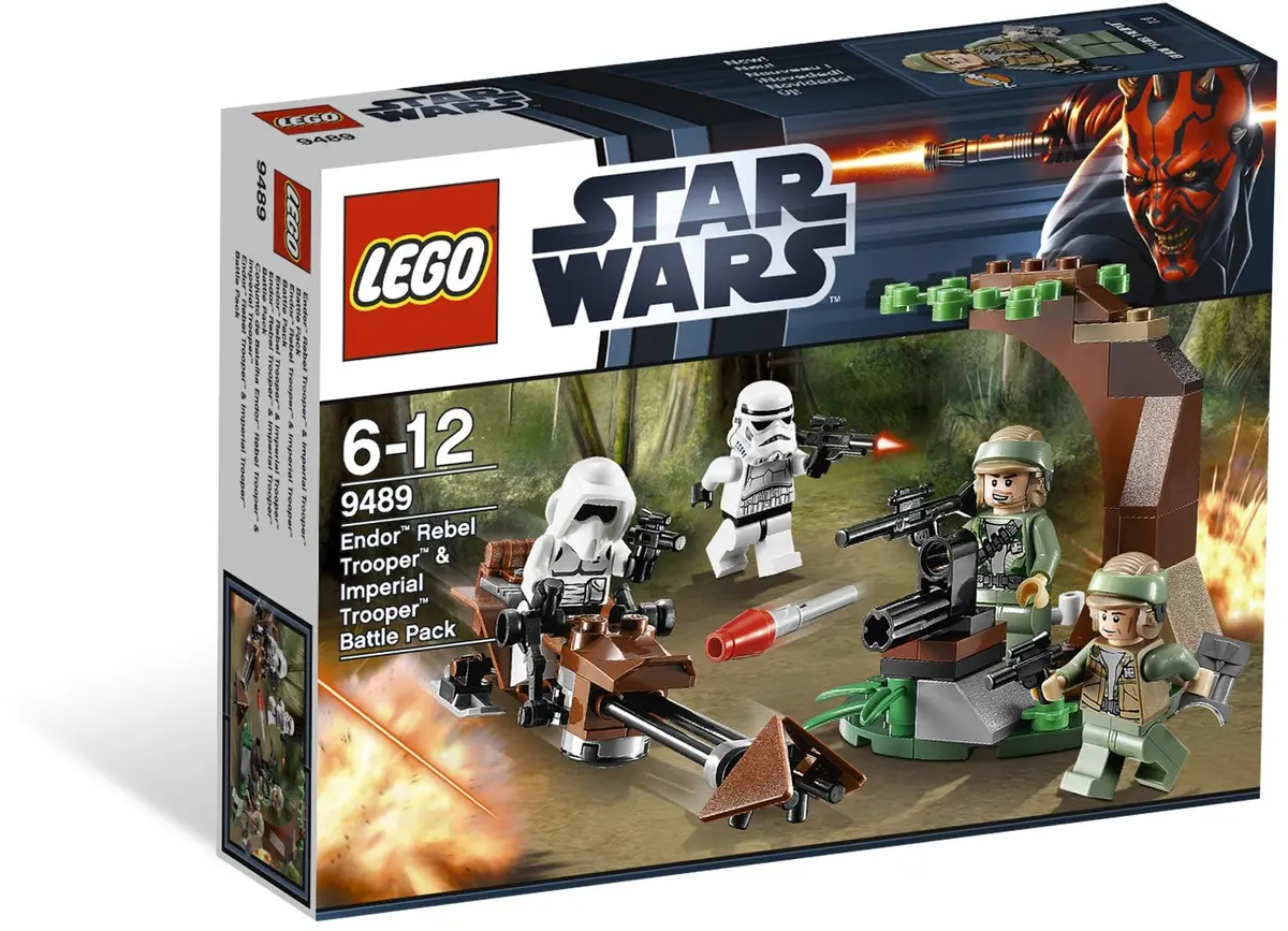 LEGO Star Wars 9489 Endor Rebel Trooper & Imperial Trooper Battle Pack set, image 2