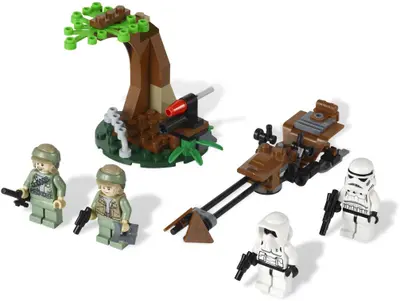 LEGO Star Wars 9489 Endor Rebel Trooper & Imperial Trooper Battle Pack set