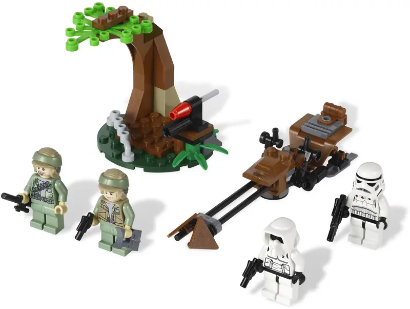 LEGO Star Wars 9489 Endor Rebel Trooper & Imperial Trooper Battle Pack set