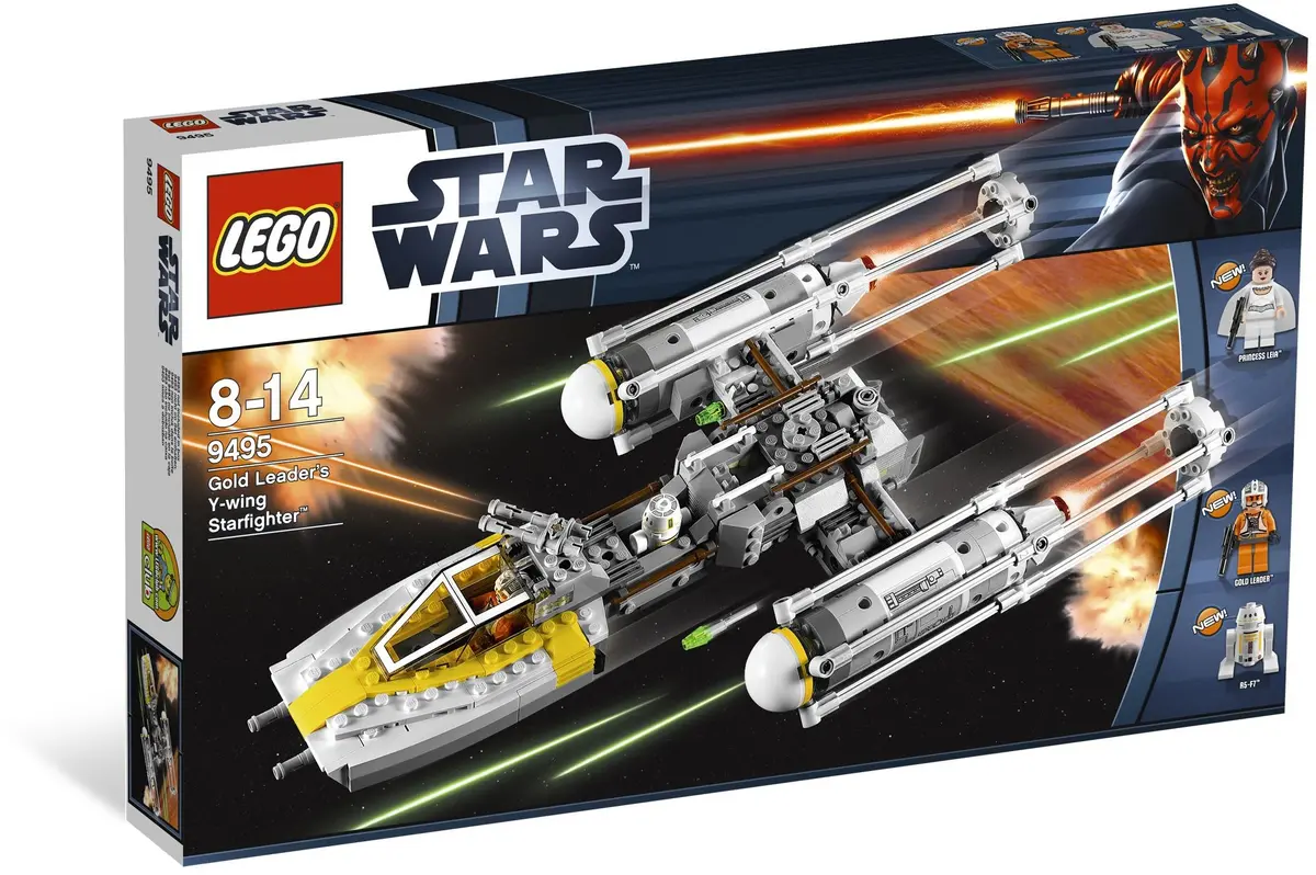 LEGO Star Wars 9495 Gold Leader's Y-wing Starfighter set, image 2