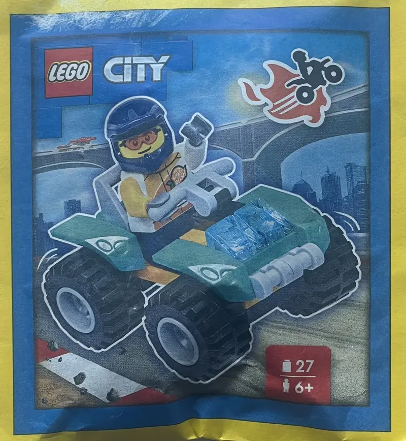 LEGO City 952308 Stuntman with Quad Bike set