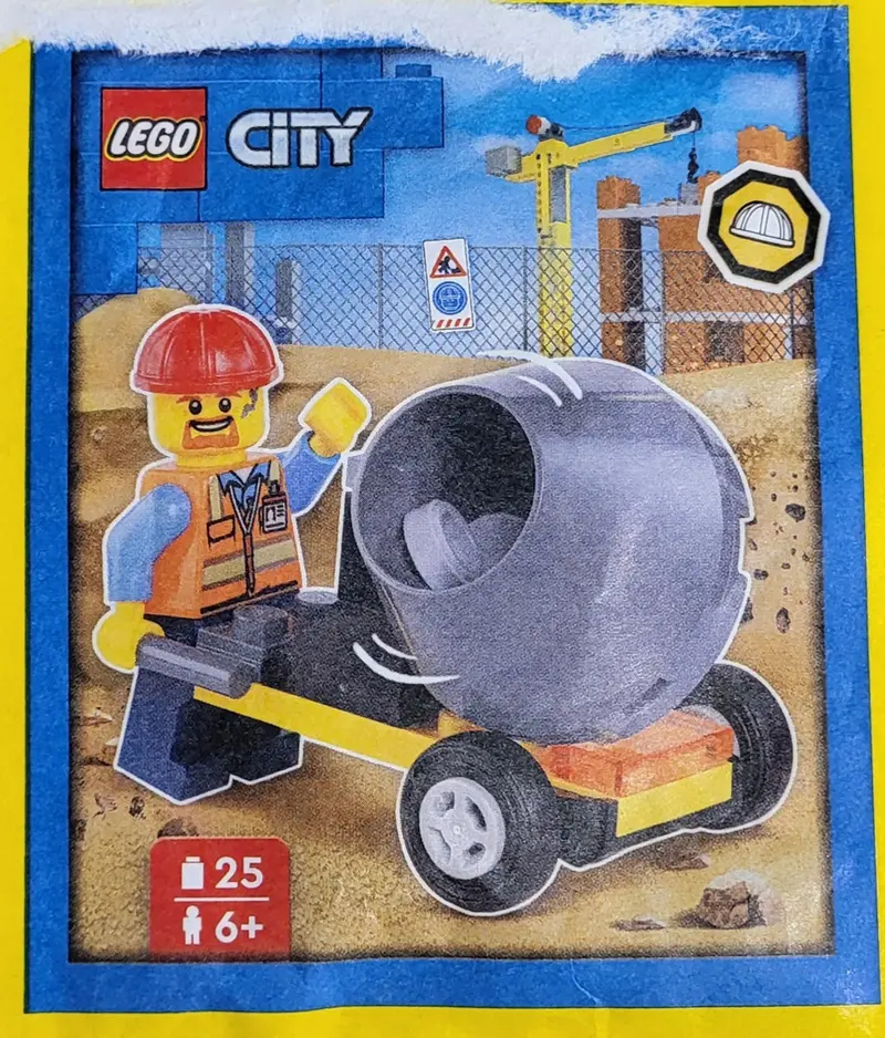 LEGO City 952403 Builder with Cement Mixer set