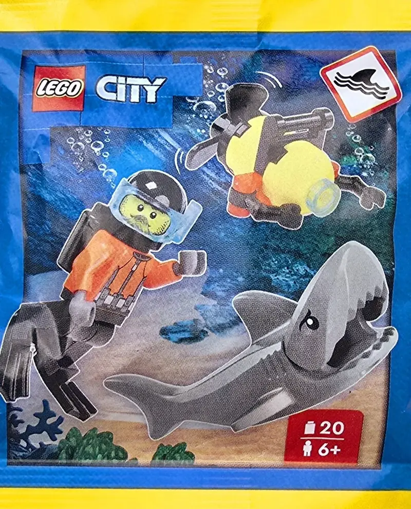 LEGO City 952503 Diver with Robot and Shark set