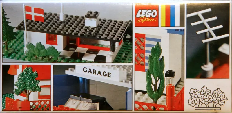 LEGO Universal Building Set 990 Trees and Signs (1969 version with old style trees and 3 bricks) set