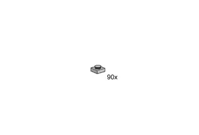 LEGO Bulk Bricks BAG3 1x1 Stud Medium Grey set