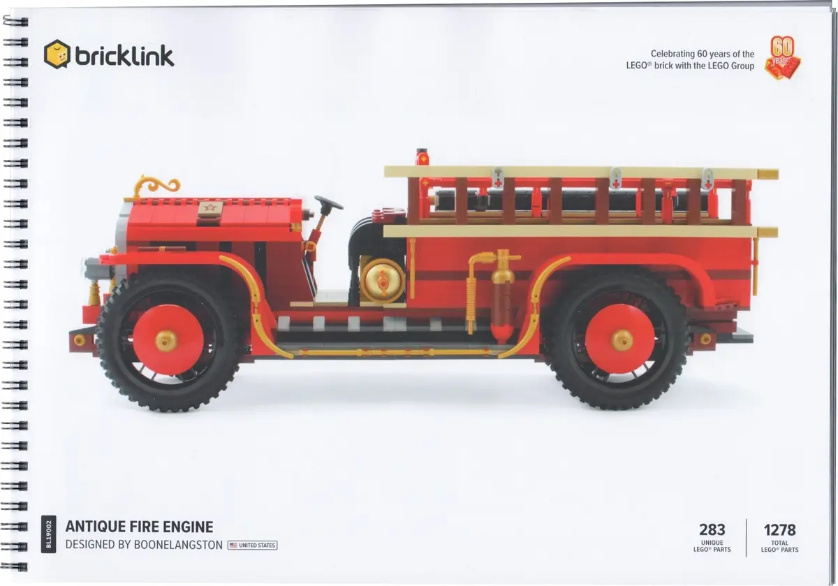 LEGO BrickLink BL19002 Antique Fire Engine set, image 3