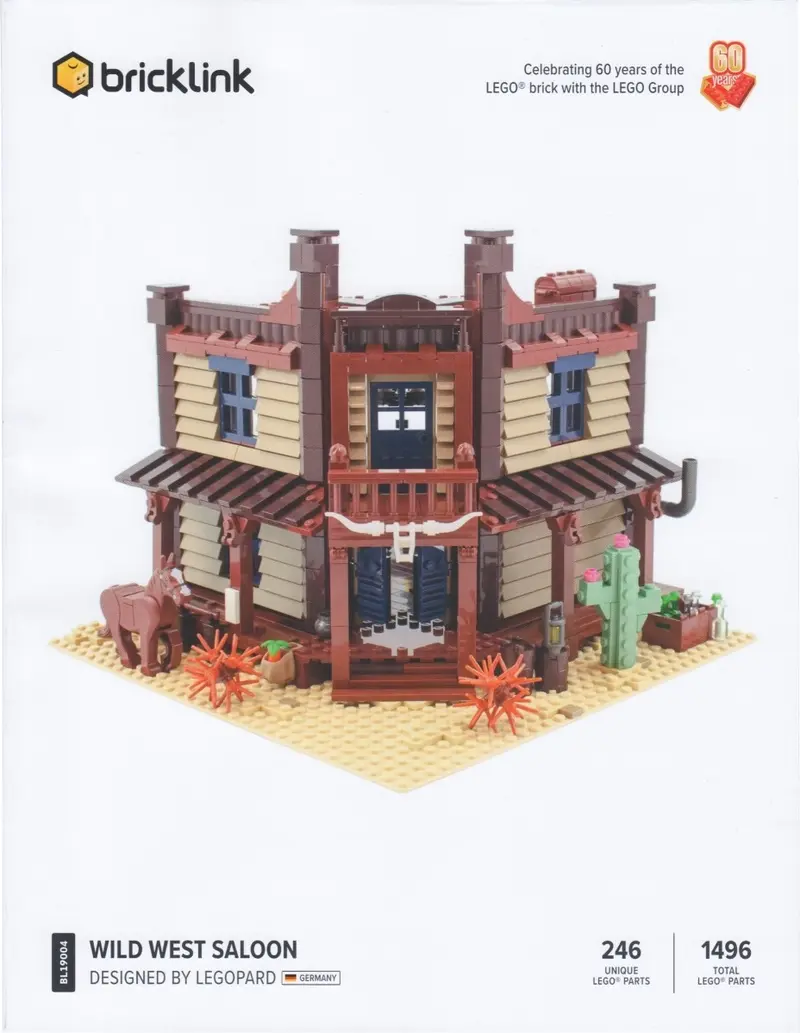 LEGO BrickLink BL19004 Wild West Saloon set, image 2