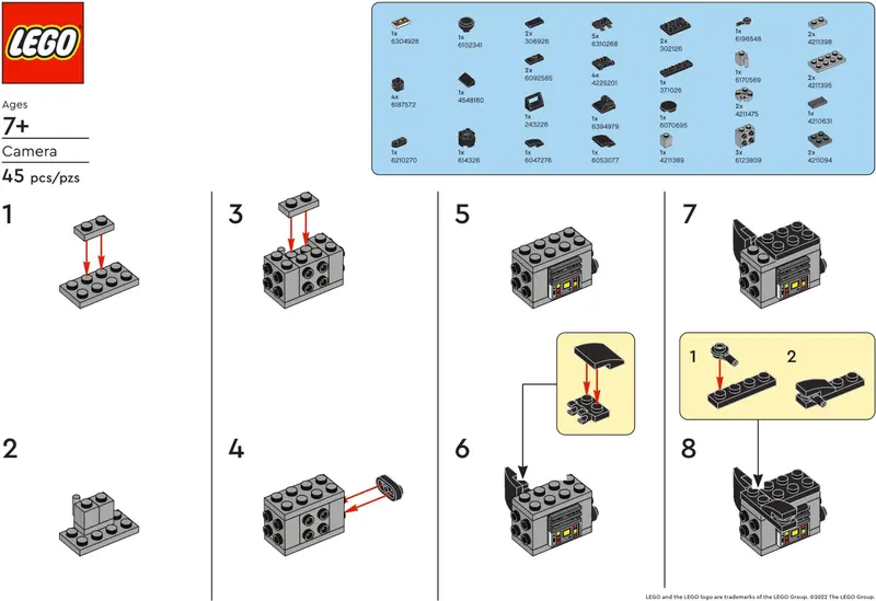 LEGO Promotional CAMERA Camera set