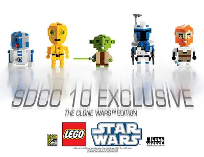 LEGO Star Wars COMCON012 San Diego Comic Con 2010 Exclusive - CubeDude - The Clone Wars Edition set