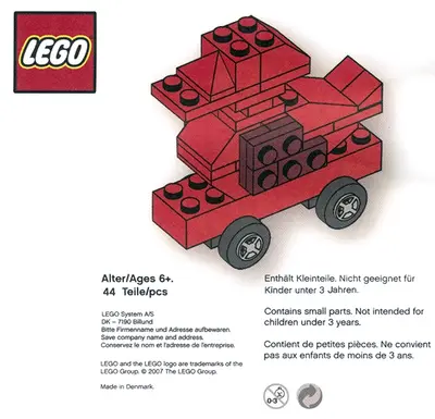 LEGO Promotional DUCK75 75th Anniversary LEGO Duck on Wheels set