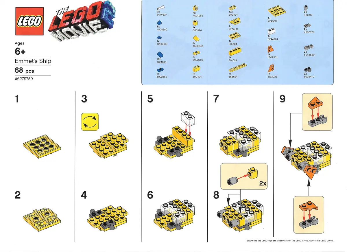 LEGO The LEGO Movie 2 EMMETHOUSE Mini Emmet's Dream House/Rescue Rocket set, image 4
