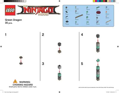 LEGO The LEGO Ninjago Movie GREENDRAGON Green Dragon set