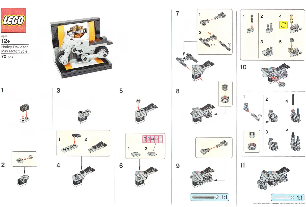 LEGO Promotional HARLEY Harley-Davidson Mini Motorcycle set, image 2