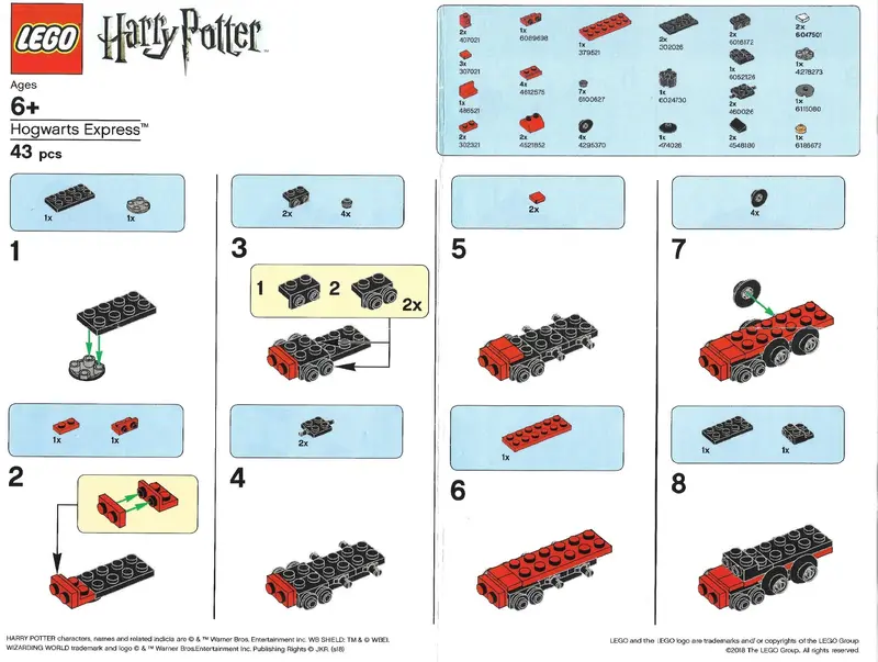 LEGO Harry Potter HOGEXP Hogwarts Express set