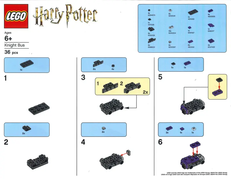 LEGO Harry Potter KNIGHTBUS Knight Bus set