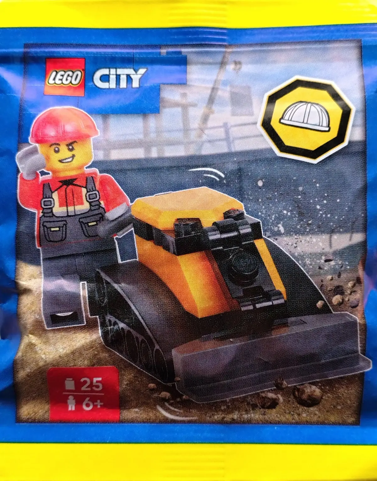 LEGO City L0002221 Construction Worker with Bulldozer set