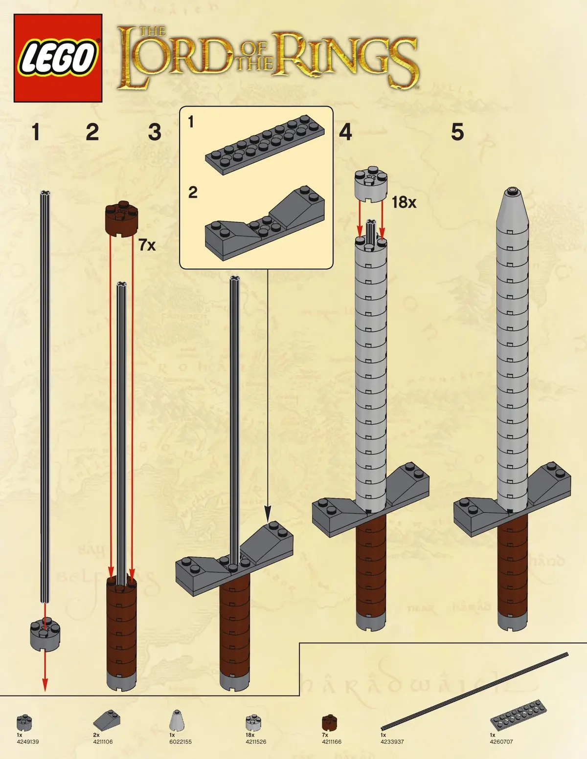 LEGO The Lord of the Rings LOTRSWORD Sword set