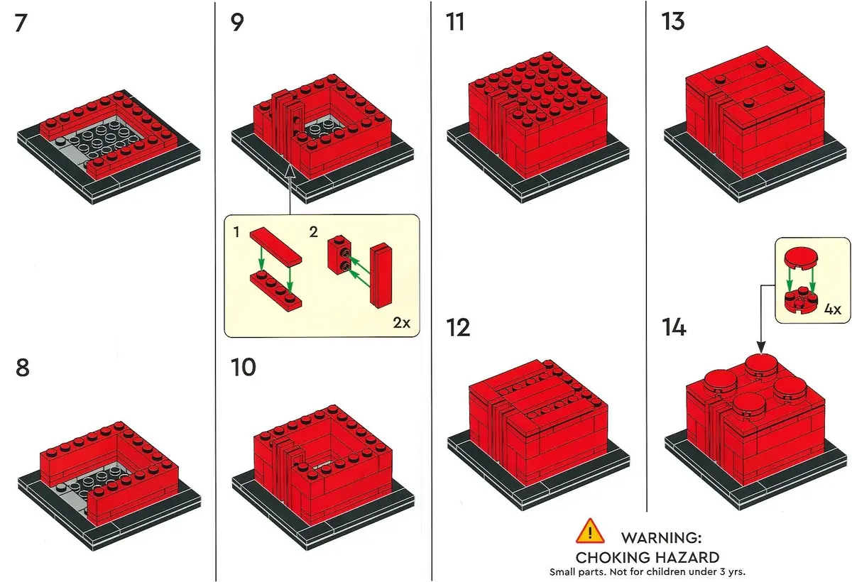 LEGO Promotional REDBRICK Buildable 2 x 2 Red Brick set, image 3