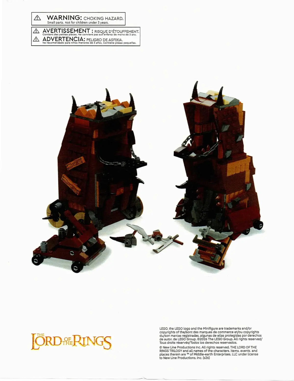 LEGO The Lord of the Rings SIEGETOWER Siege Tower set, image 3