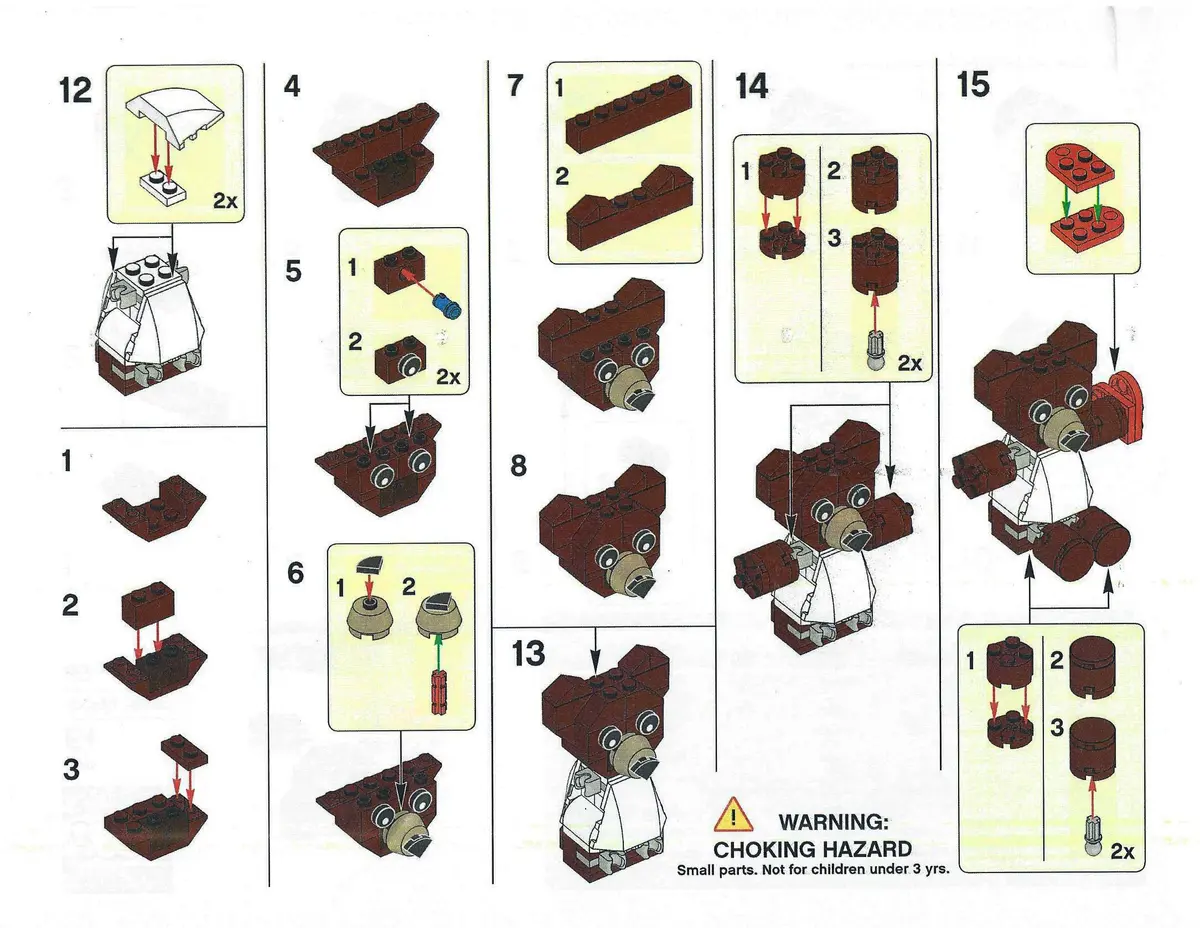 LEGO Seasonal TEDDY Teddy Bear set, image 2