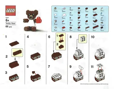 LEGO Seasonal TEDDY Teddy Bear set