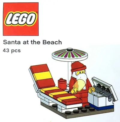 LEGO Seasonal TRUSANTA Santa at the Beach set