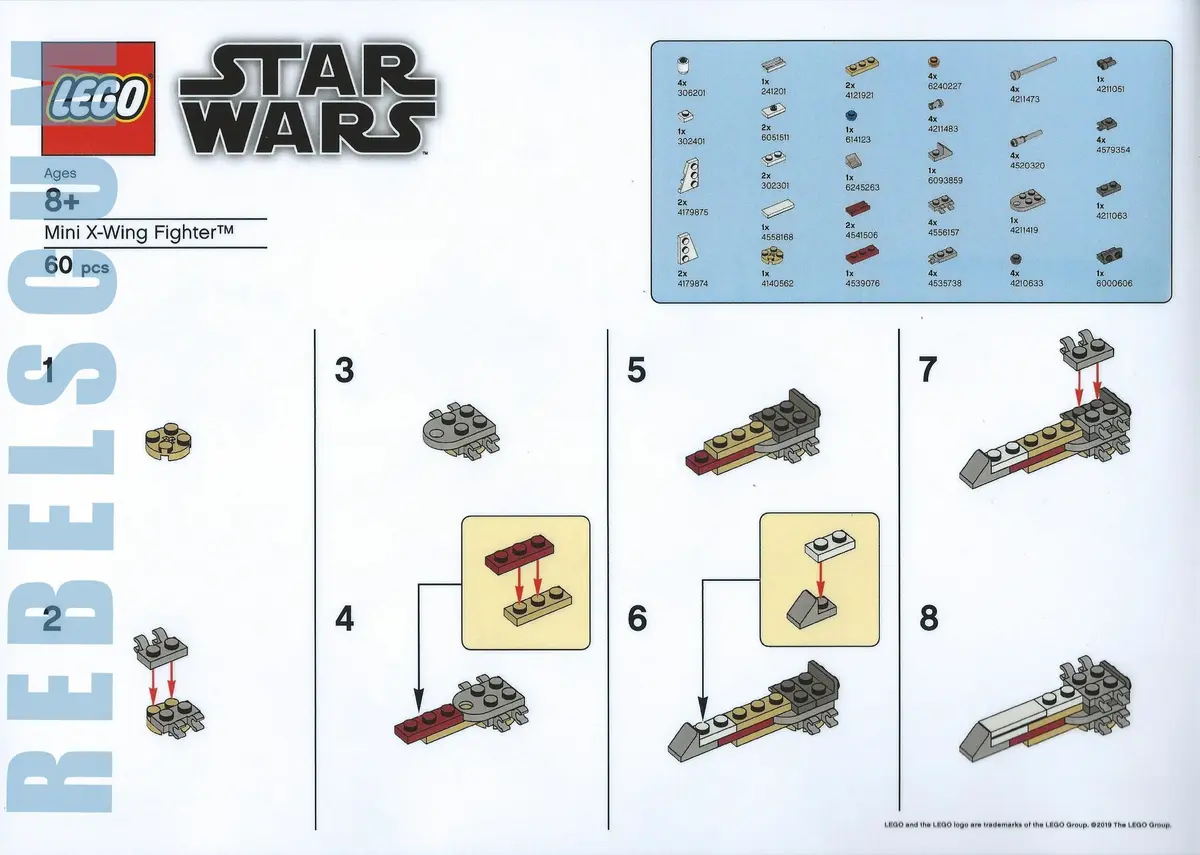 LEGO Star Wars XWING Mini X-wing Fighter set
