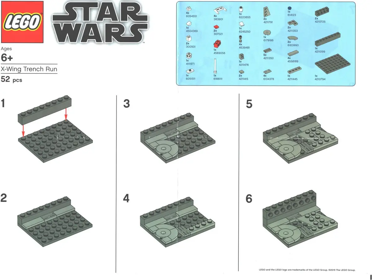 LEGO Star Wars XWING X-wing Trench Run set, image 3